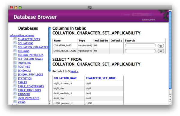 Database Browser in Textmate
